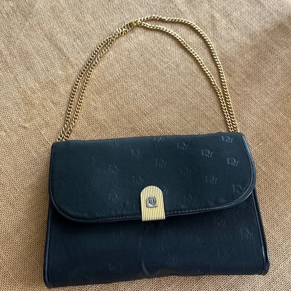 Christian Dior vintage purse / shoulder bag CD black - Picture 1 of 8
